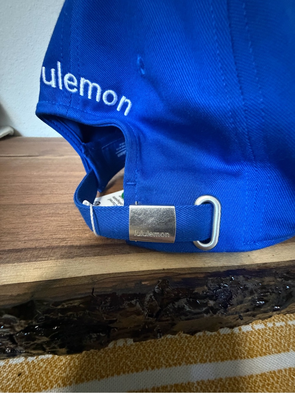 lululemon athletica Royal Blue Cap with Red Chenille Letters - Picture 4 of 4